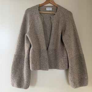 Atelier Delphine Women's Beige Knit Cardigan